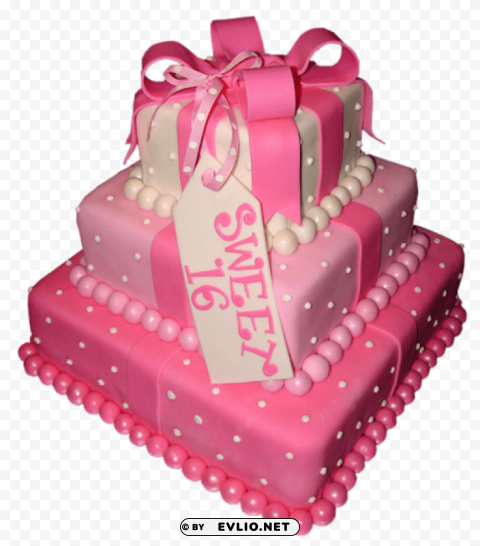 cake sweet 16 Free PNG images with alpha channel set