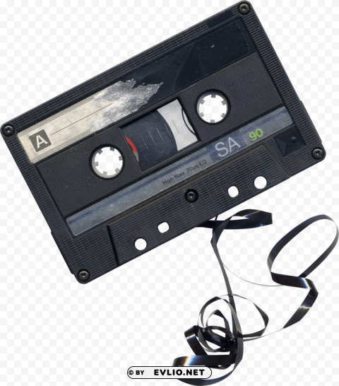 damaged audio cassette Transparent PNG images complete package