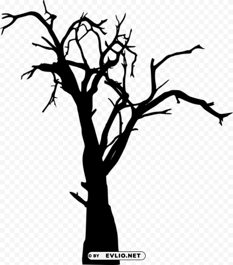 dead tree silhouette PNG images with alpha channel selection