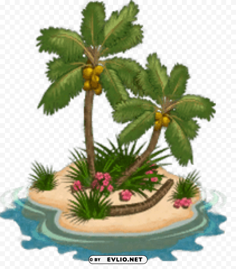 island high-quality PNG for blog use