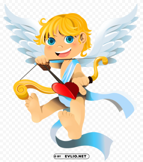 valentine cupid Isolated Element with Clear Background PNG