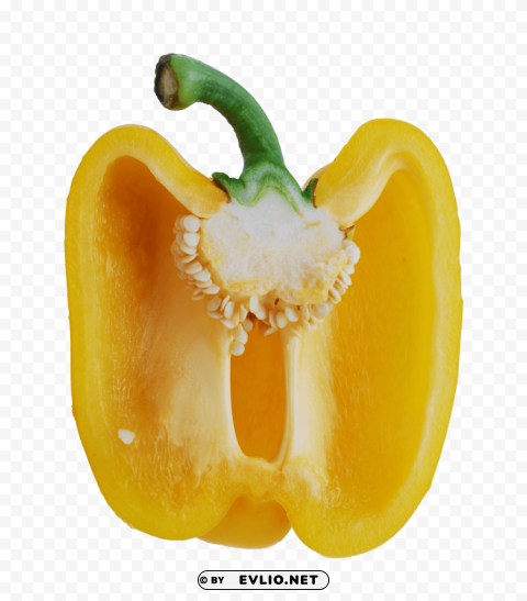 bell pepper half Transparent Background PNG Isolated Art