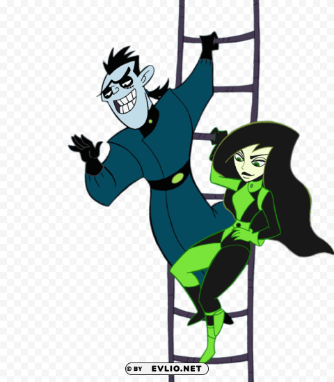 dr drakken and shego escaping PNG graphics with clear alpha channel broad selection