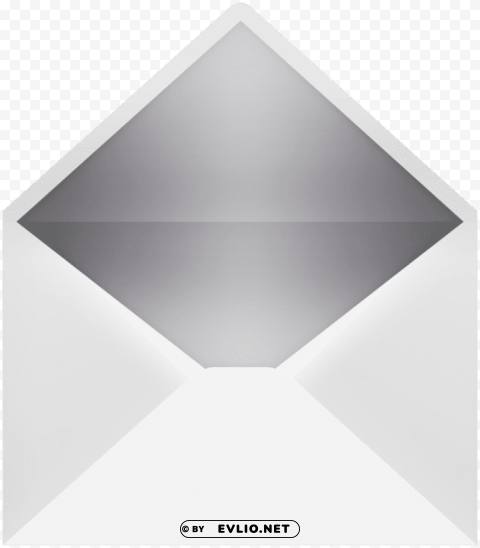 envelope white silver PNG free download transparent background