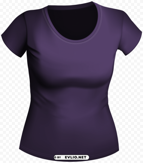 female purple shirt PNG images with transparent canvas assortment