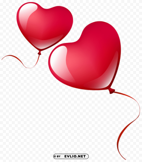 heart balloons Clear PNG file