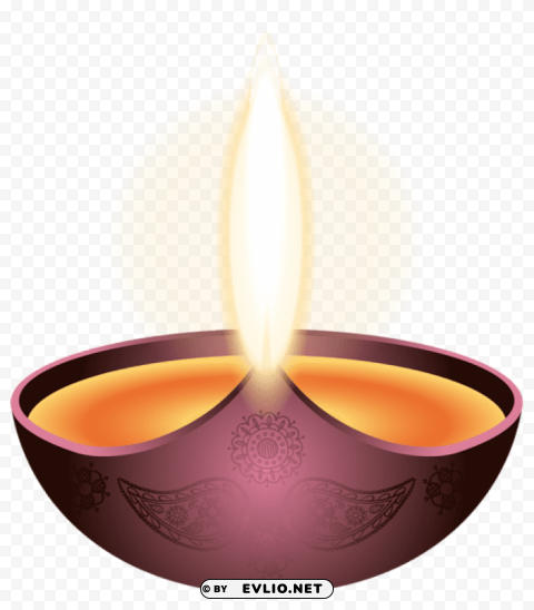 purple candle happy diwali HighQuality Transparent PNG Isolated Element Detail