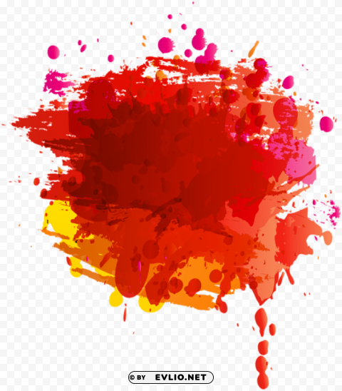 red oil paint stain PNG transparent stock images