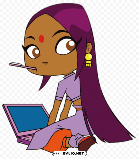 sally bollywood working on her computer Isolated Icon in Transparent PNG Format clipart png photo - 6dca2a11