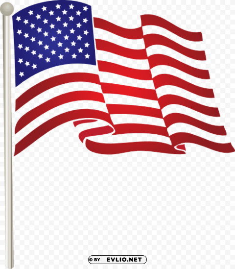 Transparent Background PNG of america flag PNG for web design - Image ID 7c72a0d9