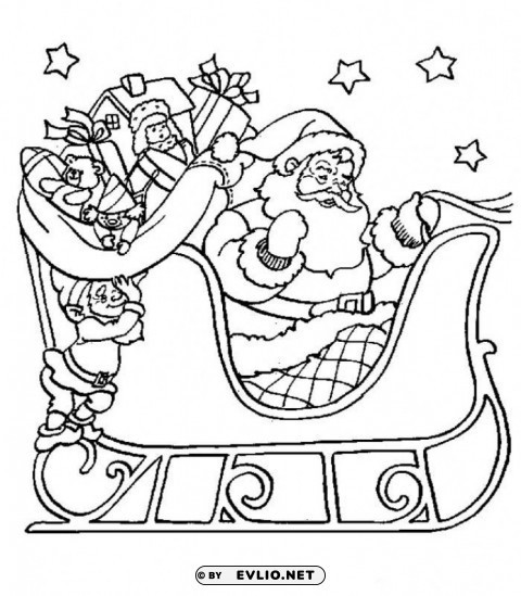 coloring pages christmas color PNG images with cutout