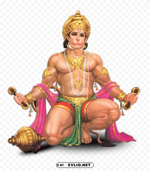 hanuman Transparent PNG Isolated Illustration