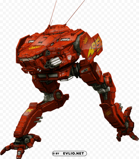 lightning mcqueen mech Isolated Subject in HighResolution PNG