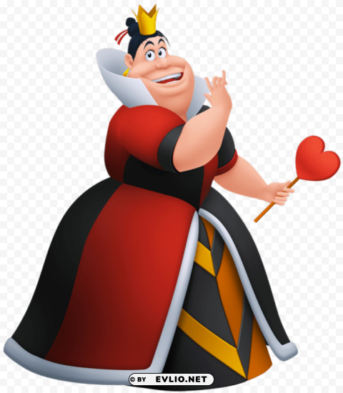 alice in wonderland queen of hearts PNG high quality