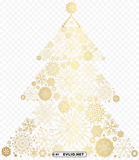 christmas gold tree PNG transparency images