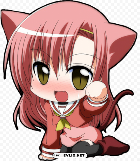 anime kawaii neko chibi HighResolution PNG Isolated Illustration PNG transparent with Clear Background ID 26dec505