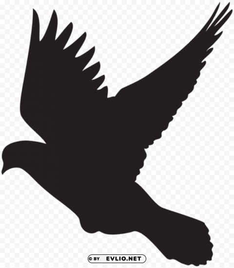flying dove silhouette png Background-less PNGs