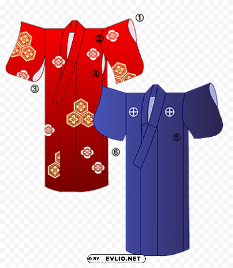 Kimono Isolated Object in HighQuality Transparent PNG clipart png photo - adc2c30b