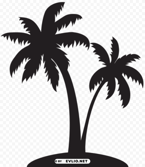 palms silhouette transparent PNG graphics with transparency