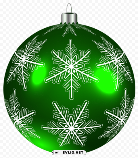 beautiful green christmas ball clip-art PNG Illustration Isolated on Transparent Backdrop