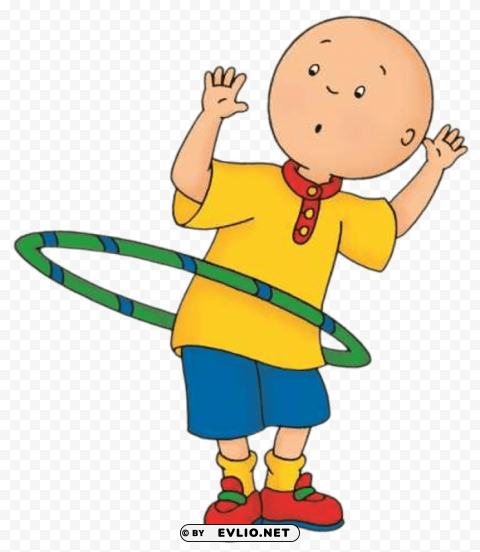 caillou playing with the hula hoop PNG files with no background free