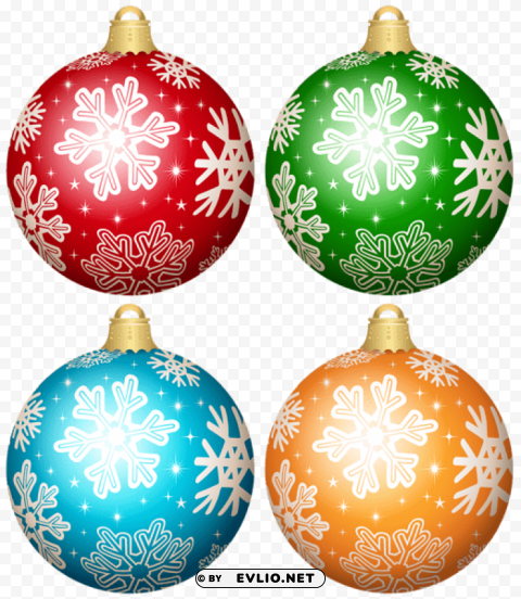 christmas ornament set Free PNG images with clear backdrop