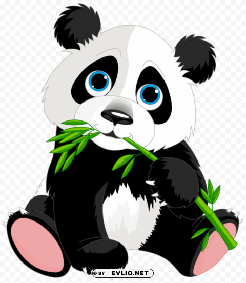 cute panda cartoon Transparent PNG graphics variety