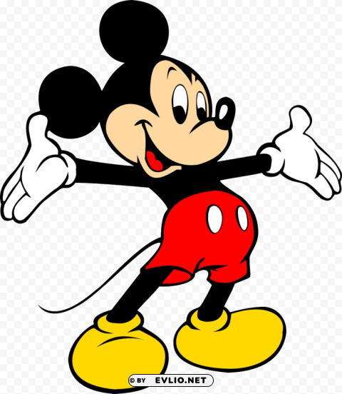 Mickey Mouse Transparent Background PNG Isolated Item