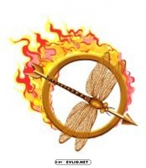 yosurvivor flame dragonfly yober gold PNG Image Isolated with High Clarity