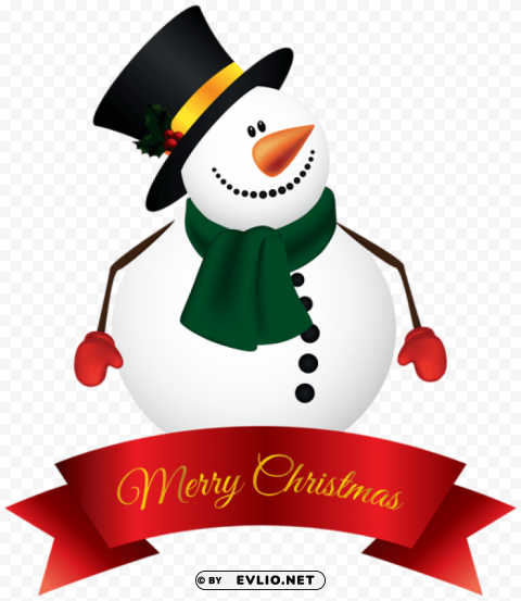 snowman banner HighQuality Transparent PNG Isolated Graphic Design