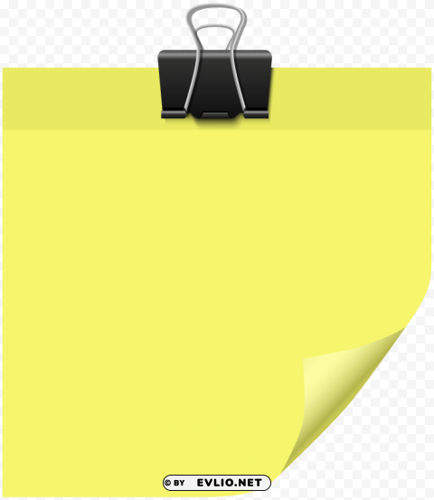 sticky note yellow Clear background PNGs