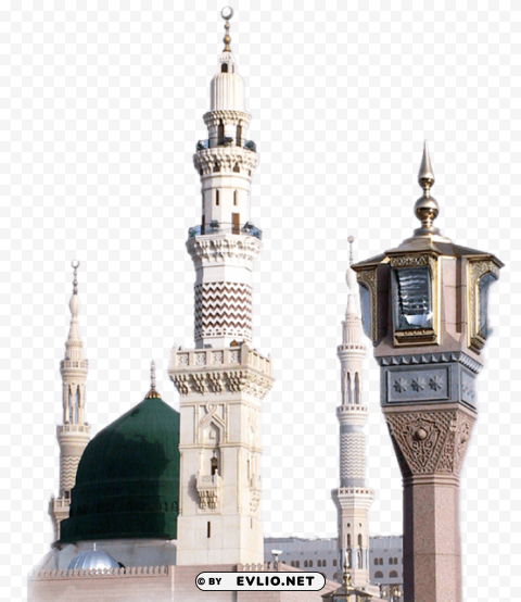 Al Masjid an Nabawi PNG Image with Transparent Isolation