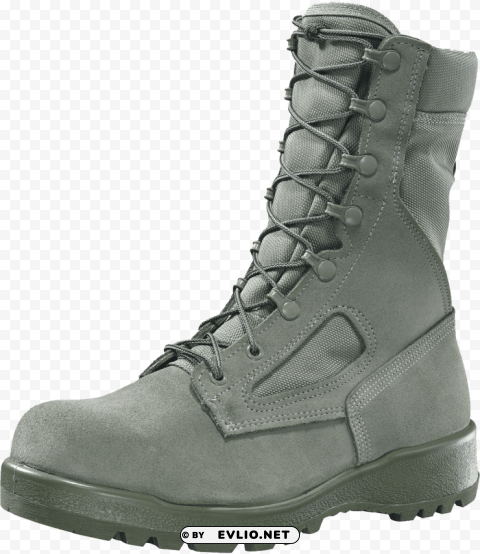 belleville sage green boots Transparent PNG Isolation of Item png - Free PNG Images ID bc9a54a2