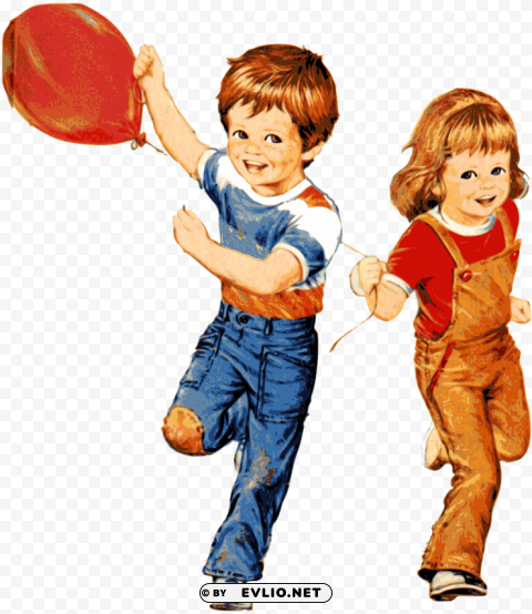 children playing with balloon PNG transparent photos massive collection
