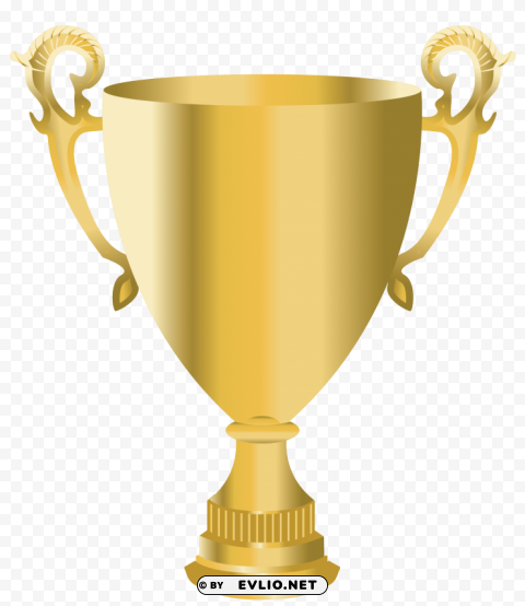 gold cup trophy Clear Background PNG Isolated Graphic