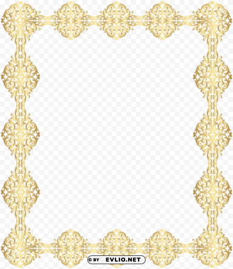 golden border PNG images with transparent canvas assortment