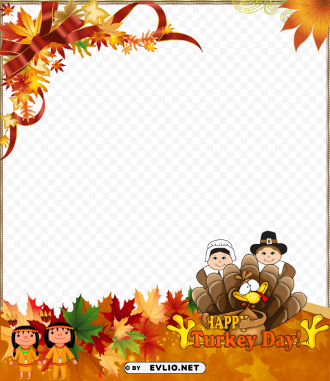 happy thanksgiving frame Clear PNG images free download