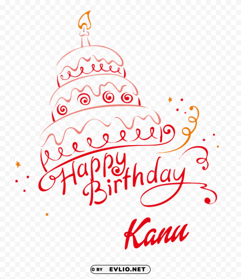 kanu happy birthday name HighResolution Transparent PNG Isolated Graphic