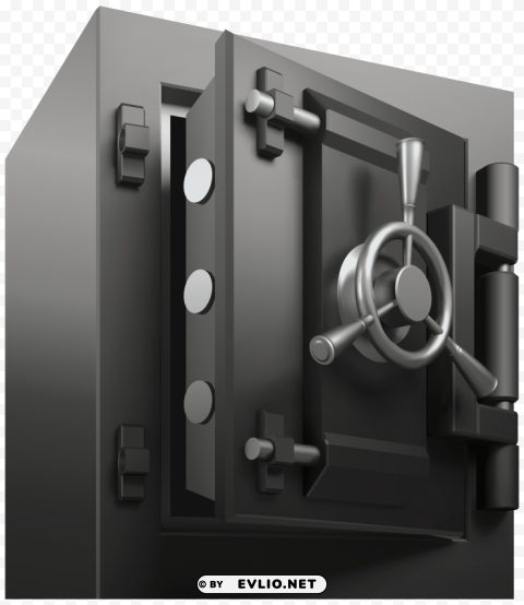 safe black PNG transparent graphic