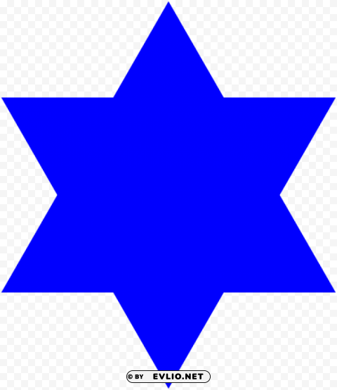 star of david filled PNG Image Isolated on Transparent Backdrop