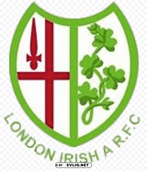 london irish amateurs rugby logo Isolated Artwork on Clear Background PNG