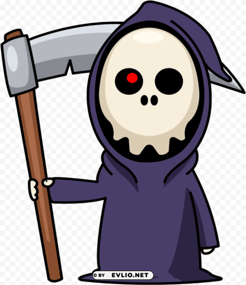 cute grim reaper cartoon PNG images with high-quality resolution
