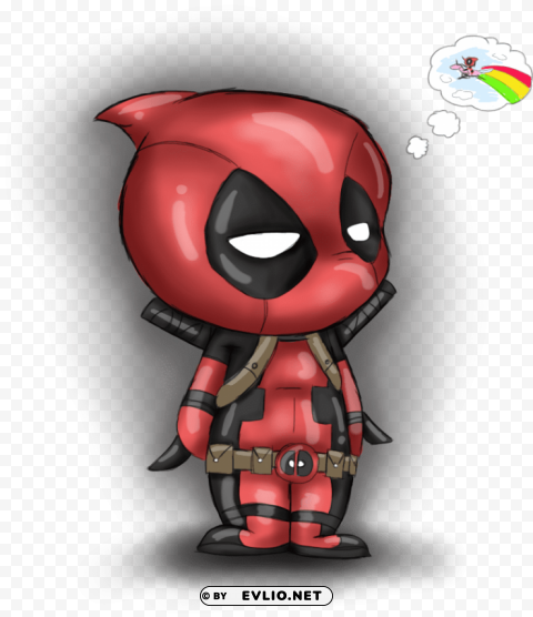 deadpool chibi cute PNG images with clear background PNG transparent with Clear Background ID fadaaa41