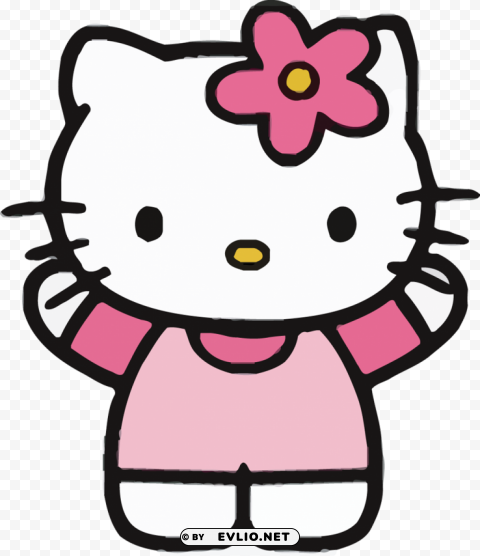 Hello Kitty Isolated Subject in Clear Transparent PNG