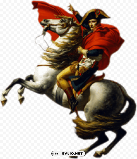napoleon on horse PNG pictures with no backdrop needed
