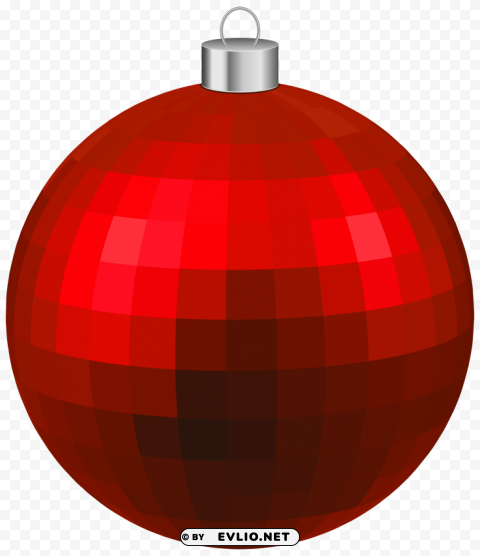 red modern christmas ball Isolated Graphic Element in Transparent PNG