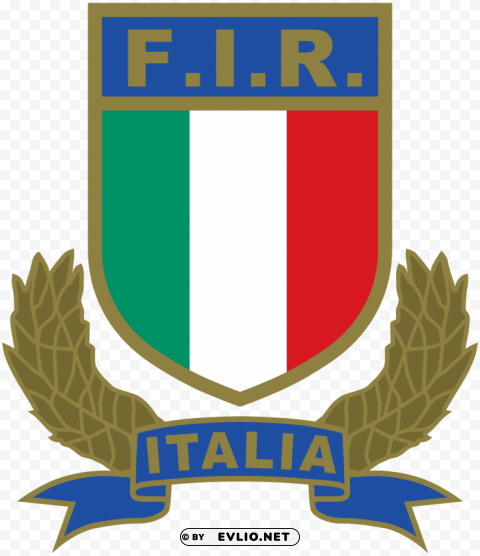 rugby federation italy logo PNG transparent pictures for editing