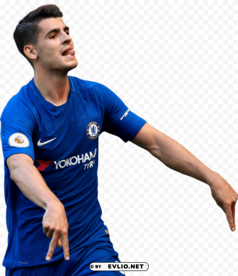 alvaro morata Isolated Element on HighQuality PNG