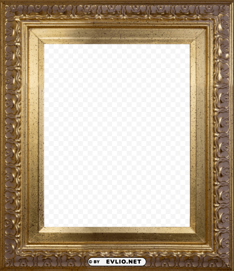 elegant gold frame 8x10 museum frame PNG images with alpha transparency bulk