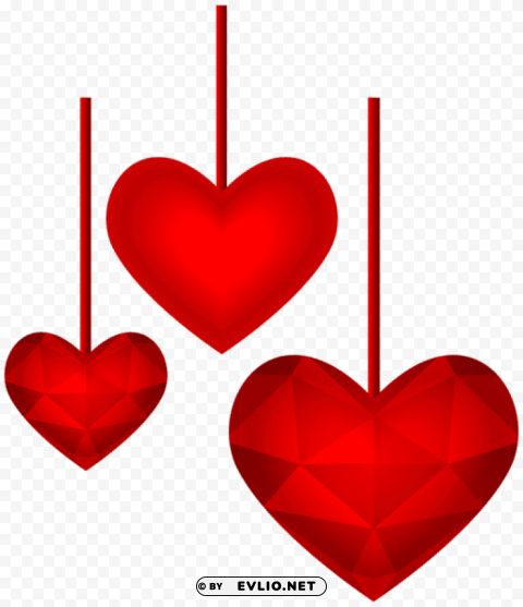 hanging red hearts Clear PNG pictures assortment